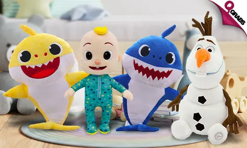 CoComelon, Baby Shark & Olaf Plush Dolls!